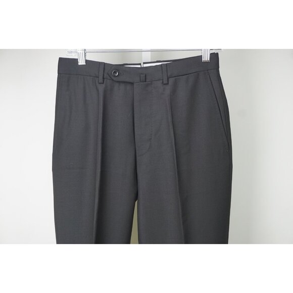 Incotex High Comfort S100s Dark Blue Wool Dress Pants Sz 44 NEW